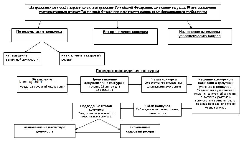 Государственная служба в схемах и таблицах